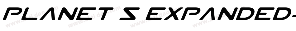 Planet S Expanded字体转换